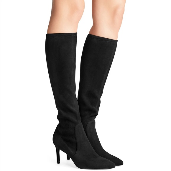Stuart Weitzman Knee-High Crepe Boots - Picture 4 of 7